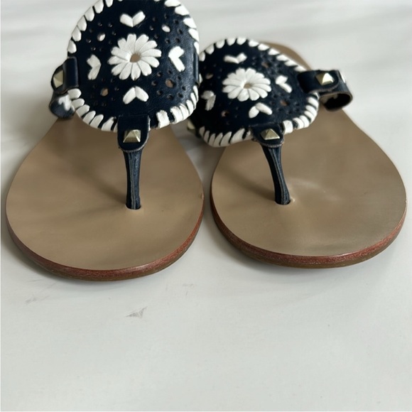 Jack Rogers Georgica Sandal in Midnight/White - Picture 5 of 9